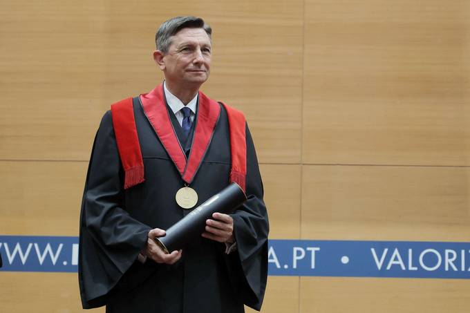 Predsednik Pahor prejel astni doktorat Univerze v Lizboni - Doctor Honoris Causa -za njegova prizadevanja za spravo in za skupni Evropski projekt